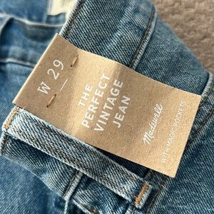 NWT Madewell Perfect Vintage Jean Size 29